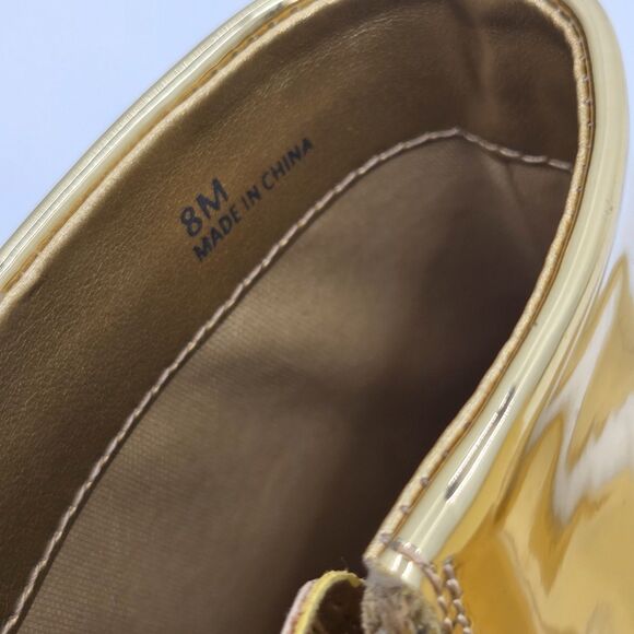 Gianni Bini Harrison Ankle Boots Booties Womens Size 8 Metallic Gold Party Club - Picture 10 of 12